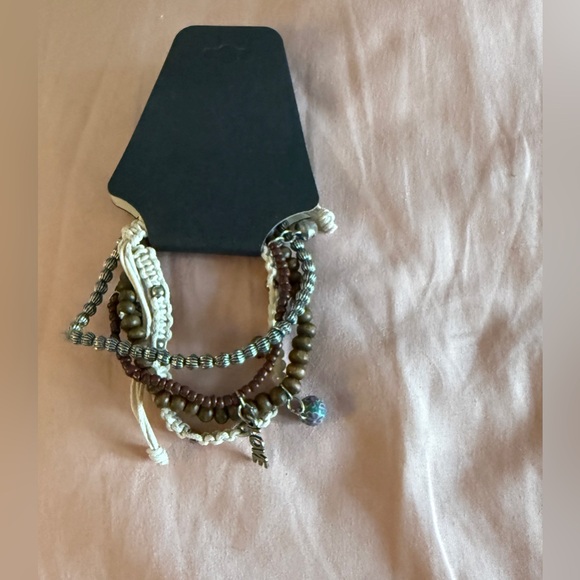 Jewelry - Bohemian Multi-Color Beaded Love Bracelet Set NWT